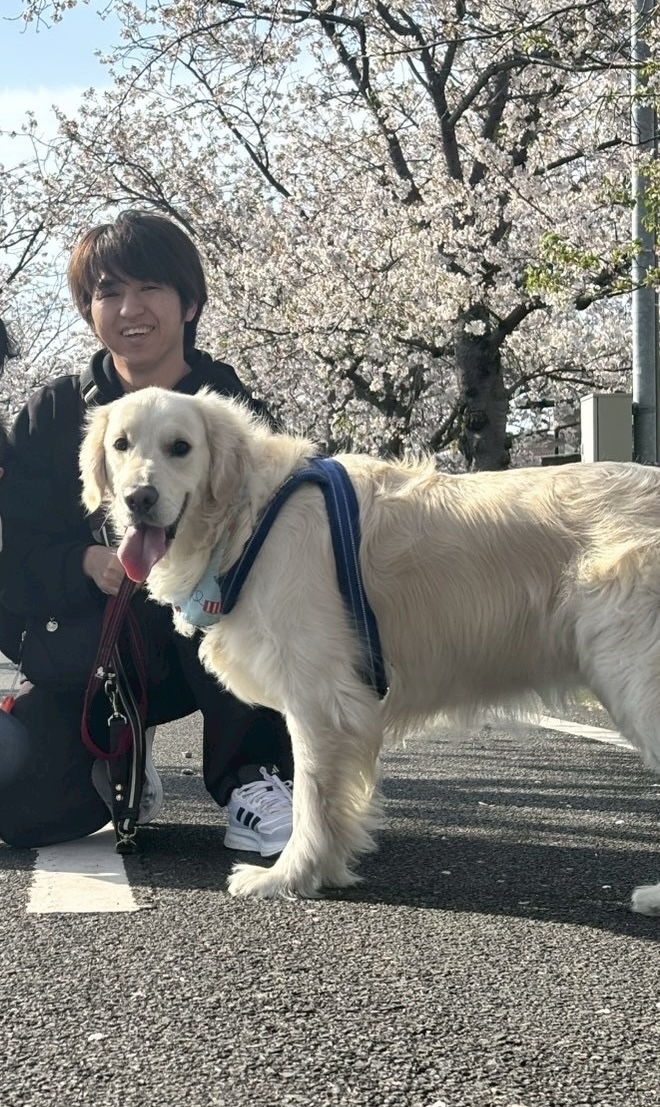 Kantaと愛犬の写真
